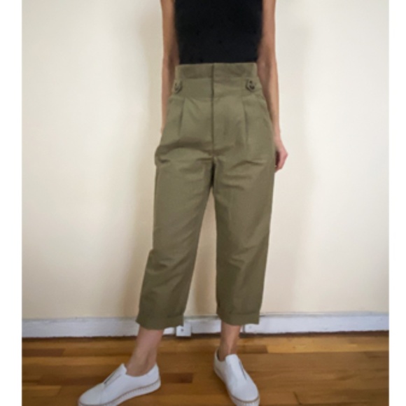 Zara Pants - ZARA WOMEN GREEN PANTS SIZE XS